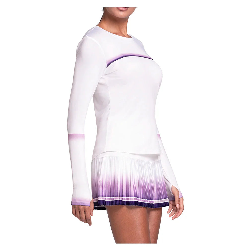 Women's Accelerate Long Sleeve Tennis Top Paisley