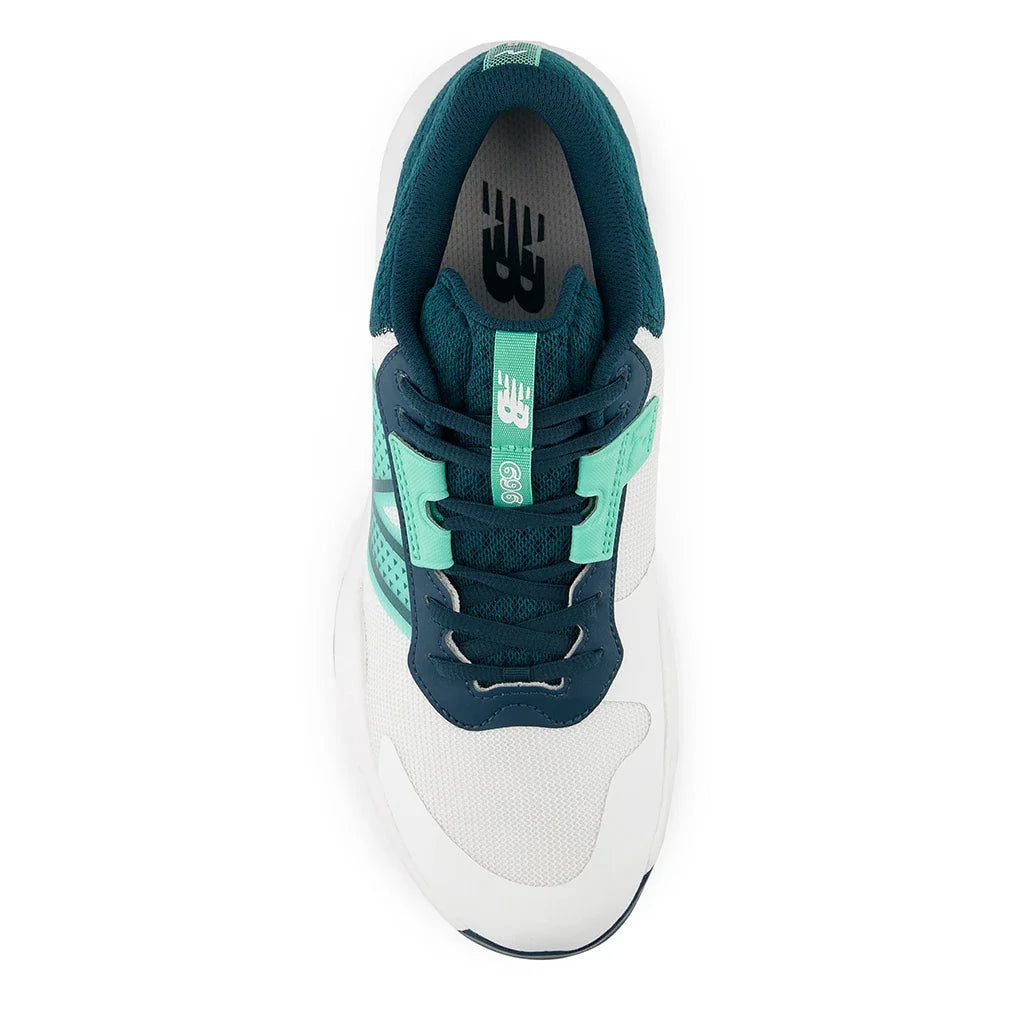 Men's 696v6 2E Width Tennis Shoes White and Medusa Green