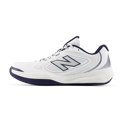 Men's FuelCell 796v5 4E Width Tennis Shoes NB 103 White and Team Navy