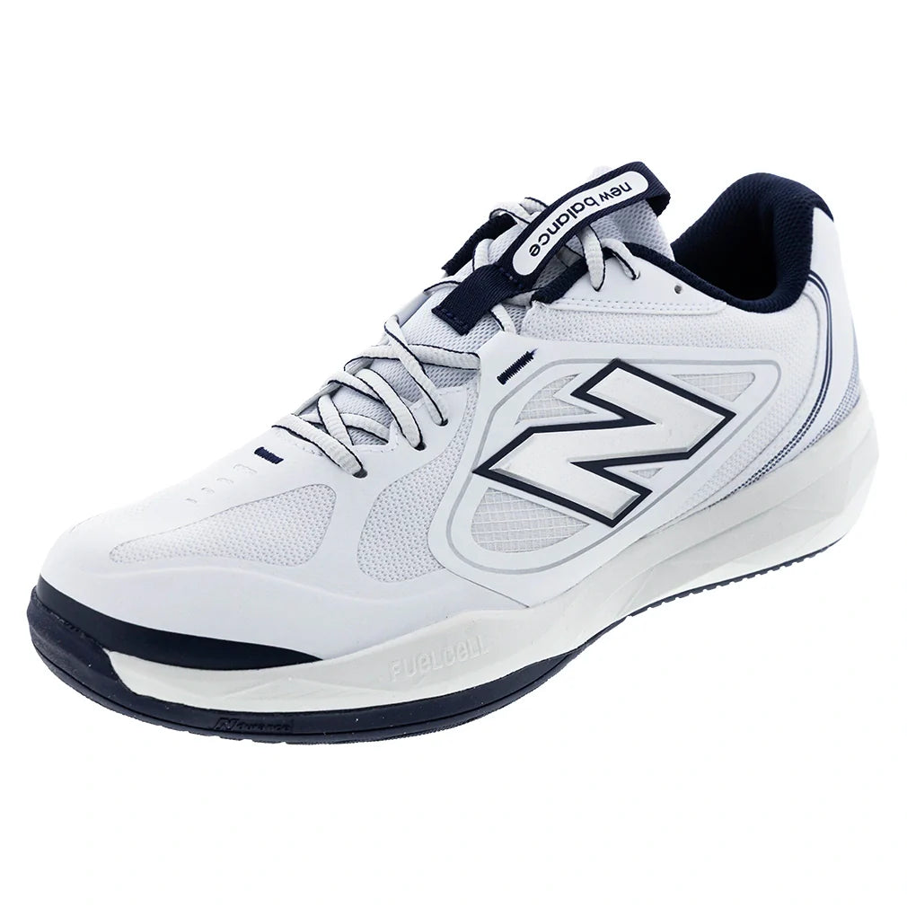 Men's FuelCell 796v5 4E Width Tennis Shoes NB 103 White and Team Navy-Footwear-New Balance-M7964RA4Ecopy-Tennis Express