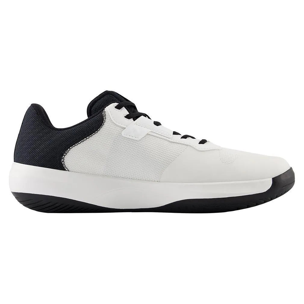 Men's 696v6 4E Width Tennis Shoes White and Black