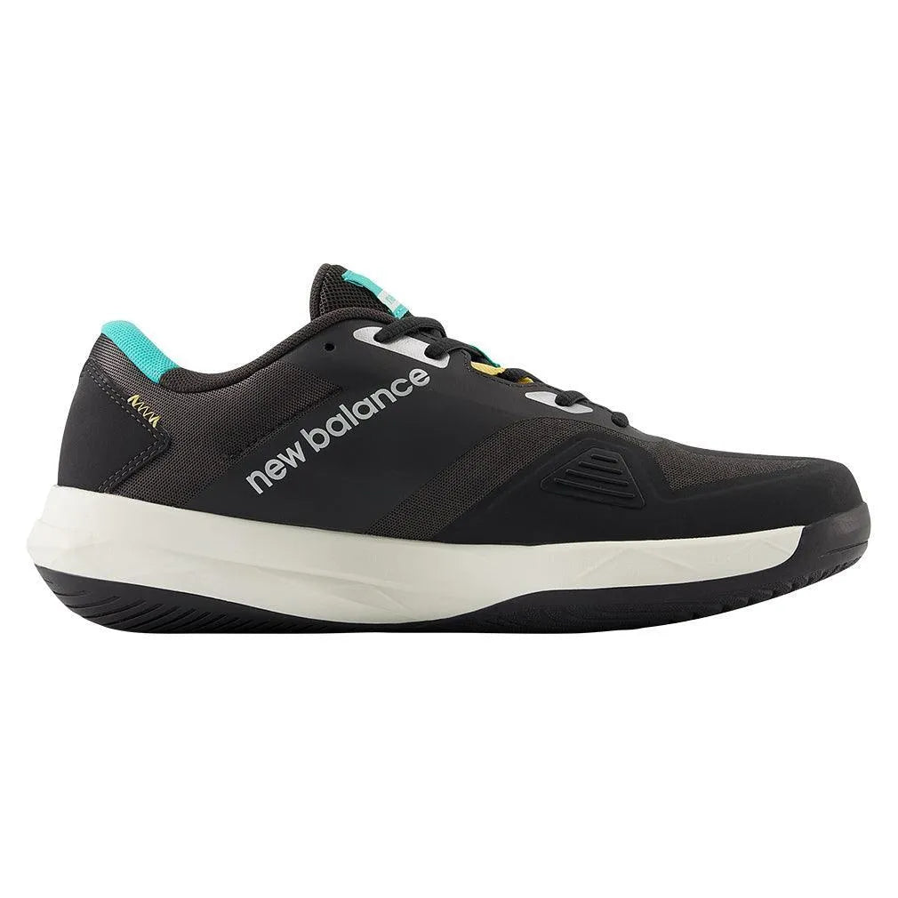 Men's FuelCell 796v4 D Width Tennis Shoes Black Cement and Cyber Jade