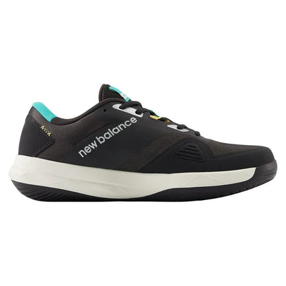 Men's FuelCell 796v4 D Width Tennis Shoes Black Cement and Cyber Jade