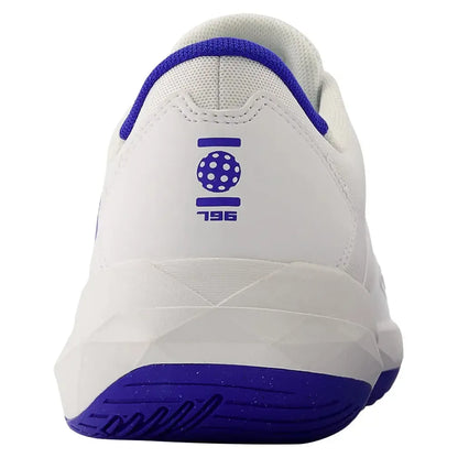 Men's FuelCell 796v4 D Width Tennis Shoes White and Blue Gemstone