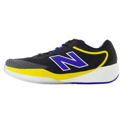 Men's FuelCell 996v6 D Width Tennis Shoes Black and Blue Gemstone