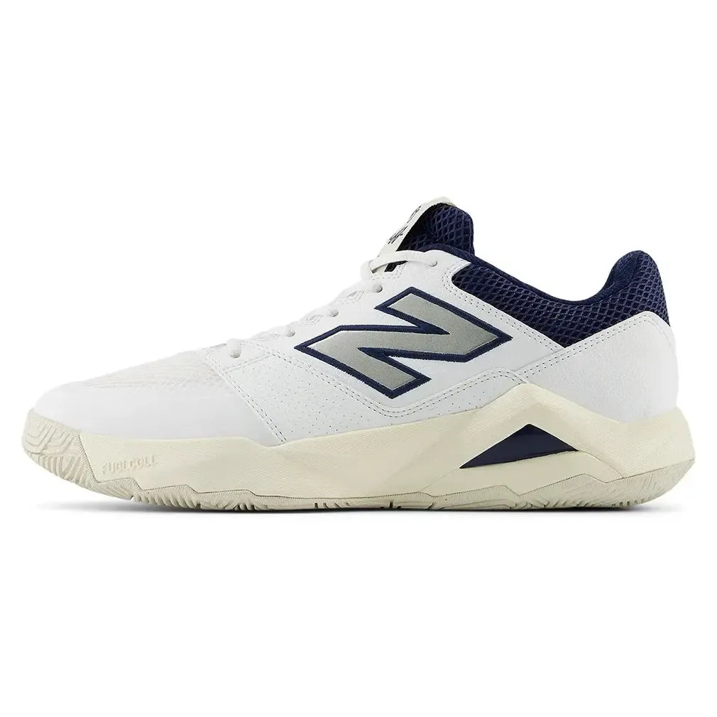 Men's FuelCell Delray D Width Tennis Shoes White and Navy