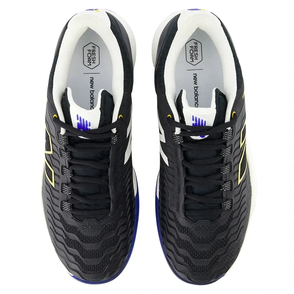 Men's Fresh Foam X CT-Rally v2 2E Width Tennis Shoes Black and Apollo Gold