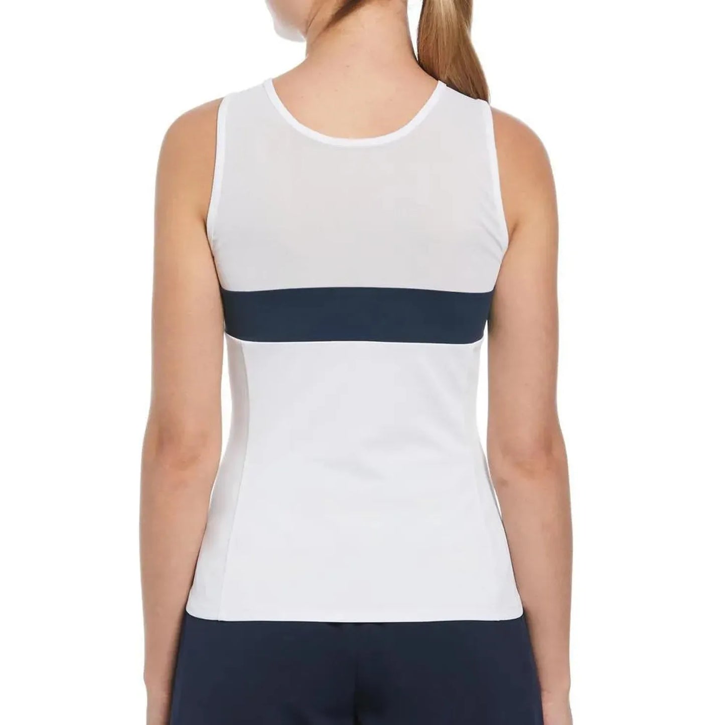 Women's Scoop Collar Block Tennis Tank