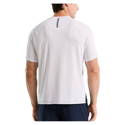 Men's Raglan Blocked Tennis Crew Malibu Blue