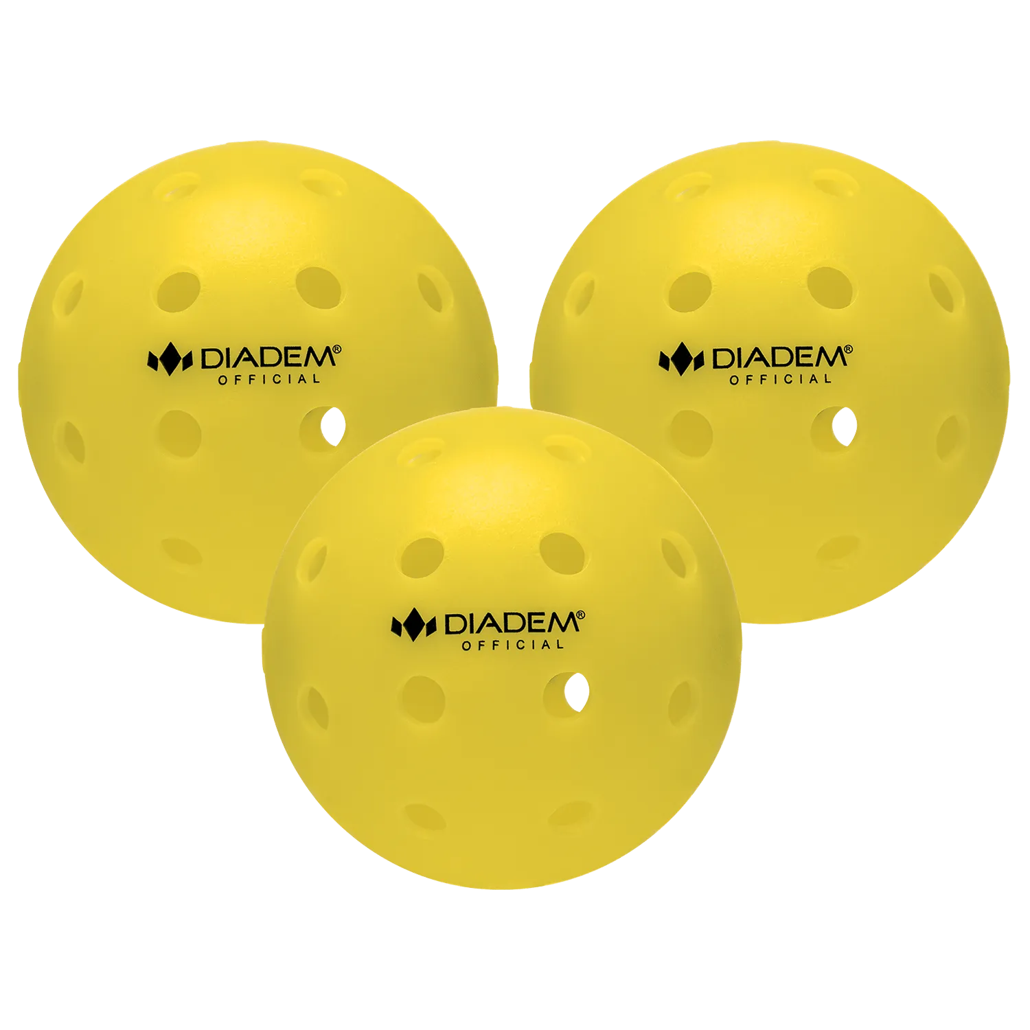 Power 3 Pack Pickleball Balls Yellow-Balls-Diadem-Official_Pickleball-back_3_pack_yellow_1800x1800_4e471f9f-0610-4f31-9cbe-22297fb279fb-Tennis Express