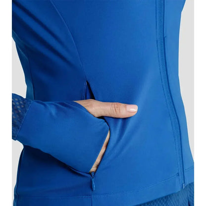 Women's Caryn Full Zip Pickleball Jacket Monaco Blue