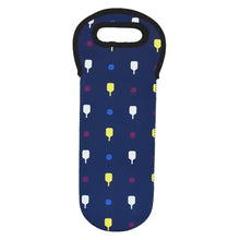 Pickleball Wine Tote Navy