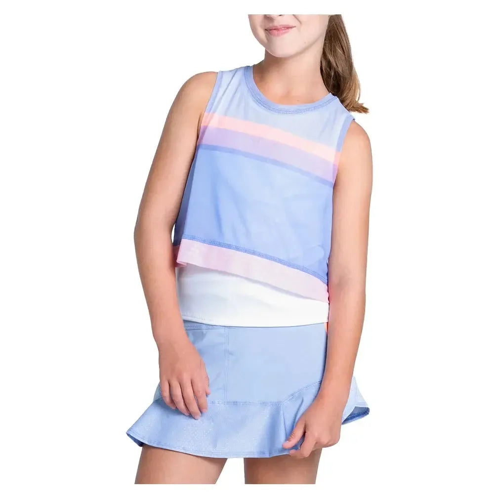 Girls' Breezy Love Tennis Tank Baby Lavender-Apparel-Lucky In Love-T266-06A580U25-1-[Sku]-Tennis Express
