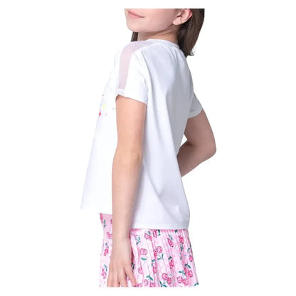 Girls' Disco Cherry Short Sleeve Tennis Top Mulberry