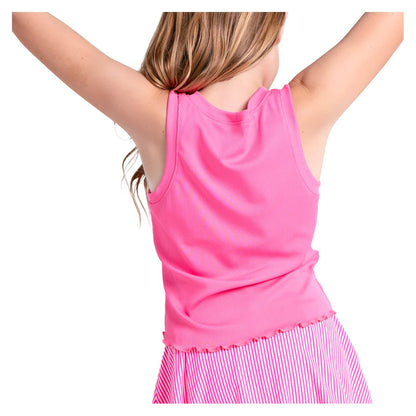 Girls' Flutterline Tennis Tank Taffy