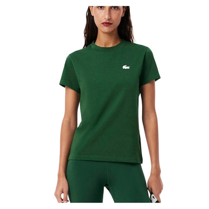 Women's Core Performance Tennis Tee Green-Apparel-Lacoste-TF9246-132-Tennis Express