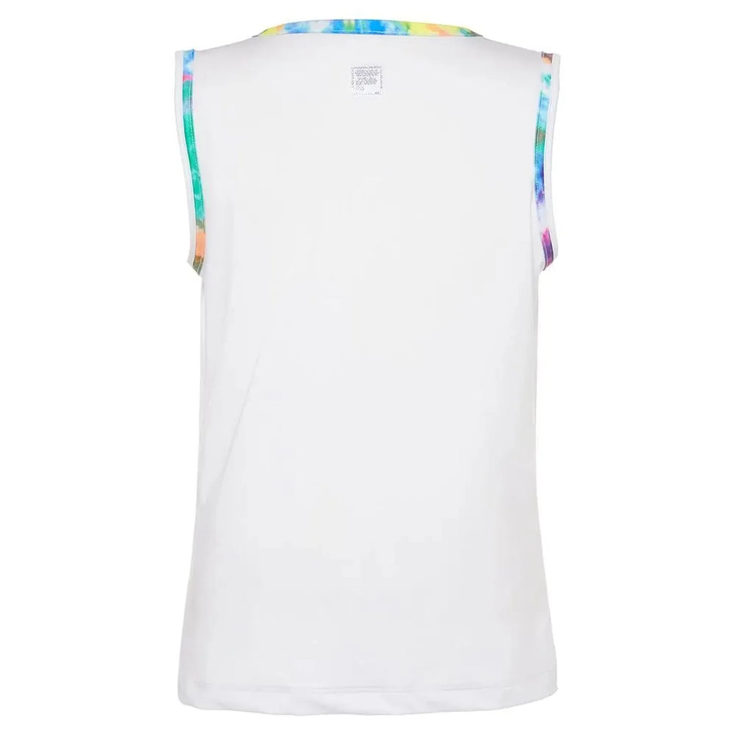 Girls' Full Back Tennis Tank White and Tie Dye