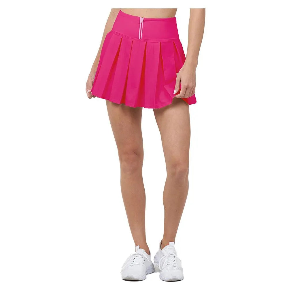 Women's Endure Piped Pleated Tennis Skort Dragon Fruit and Azalea