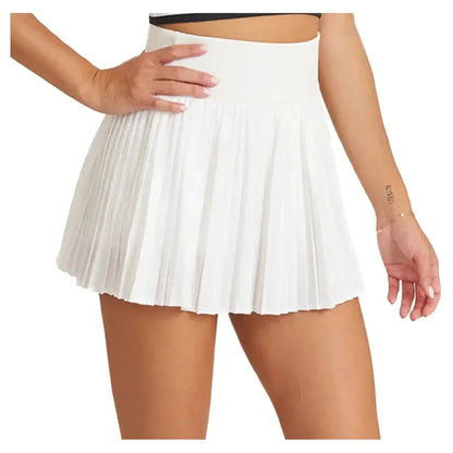 Women's 14.5 inch Pleated Tennis Skort White-Apparel-Thrive Societe-TM7020064-WHTS25-3-Tennis Express