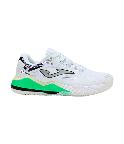 Padel Shoes Joma Spin Men 2502 White/Green 2025