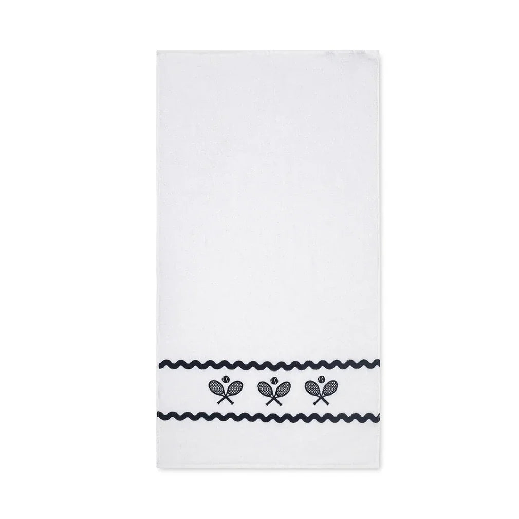 Swift Terry Towel w/ Scalloped Racquets-Accessories-Ame and Lulu-TTWL-1-Tennis Express