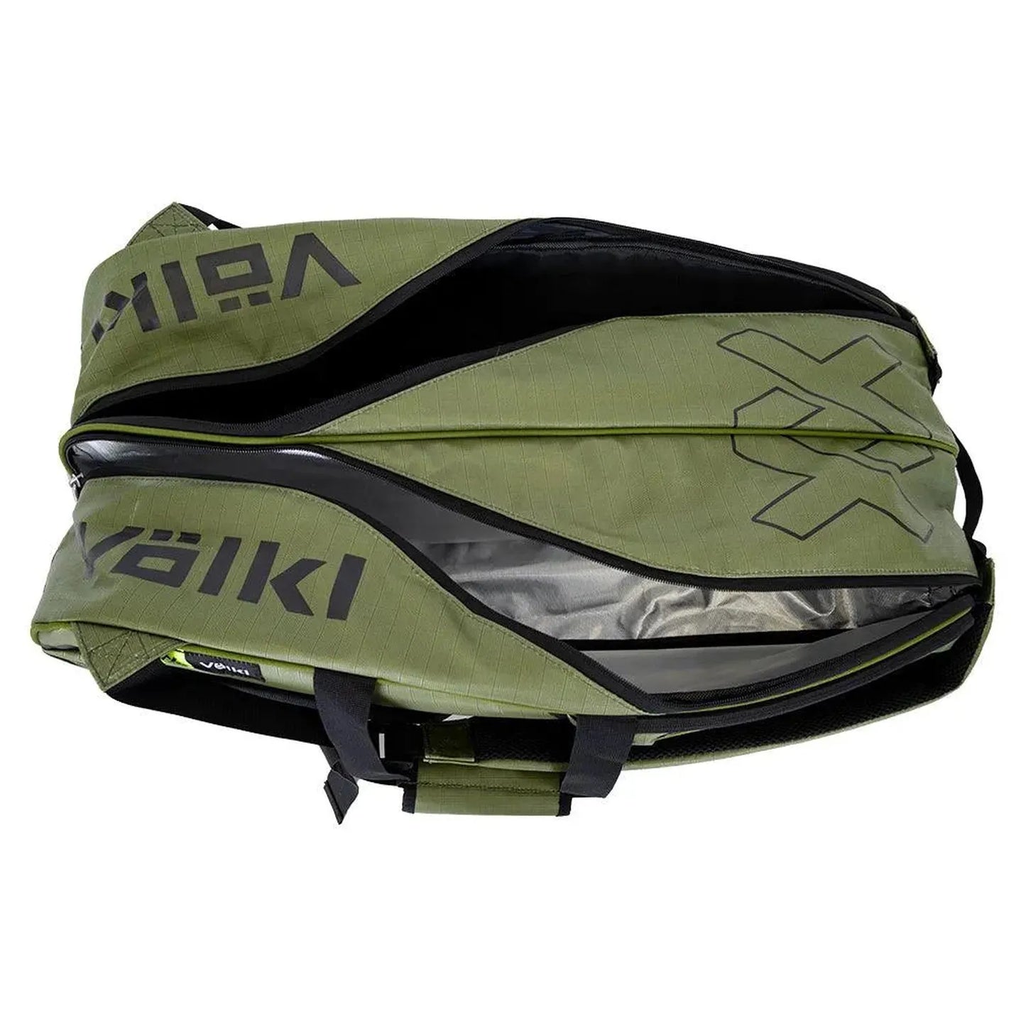 Primo 6 Pack Tennis Bag Army Green and Black