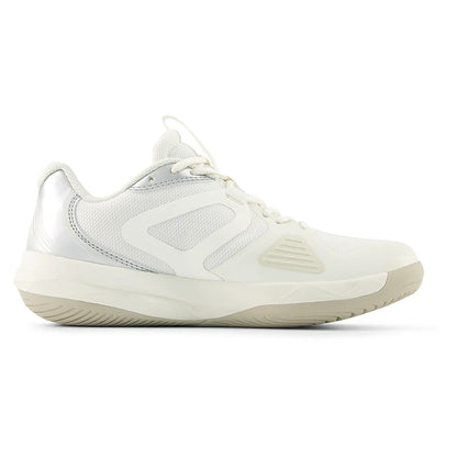 Women's FuelCell 796v5 B Width Tennis Shoes Sea Salt and Metallic Silver 877 C