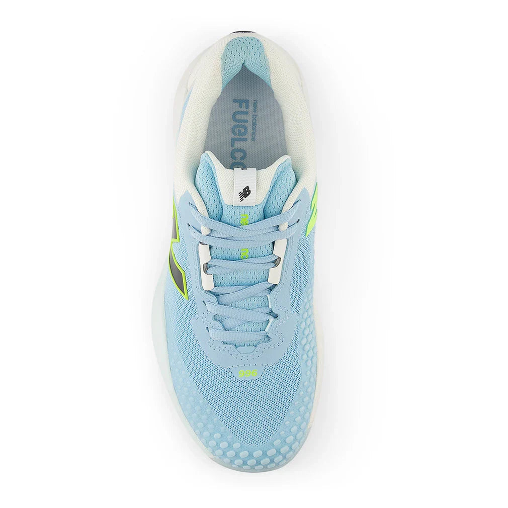 Women's FuelCell 996v6 B Width Tennis Shoes Sea Salt and Glint Blue