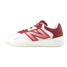 Women's 696v6 B Width Tennis Shoes White and Monarch Burgundy