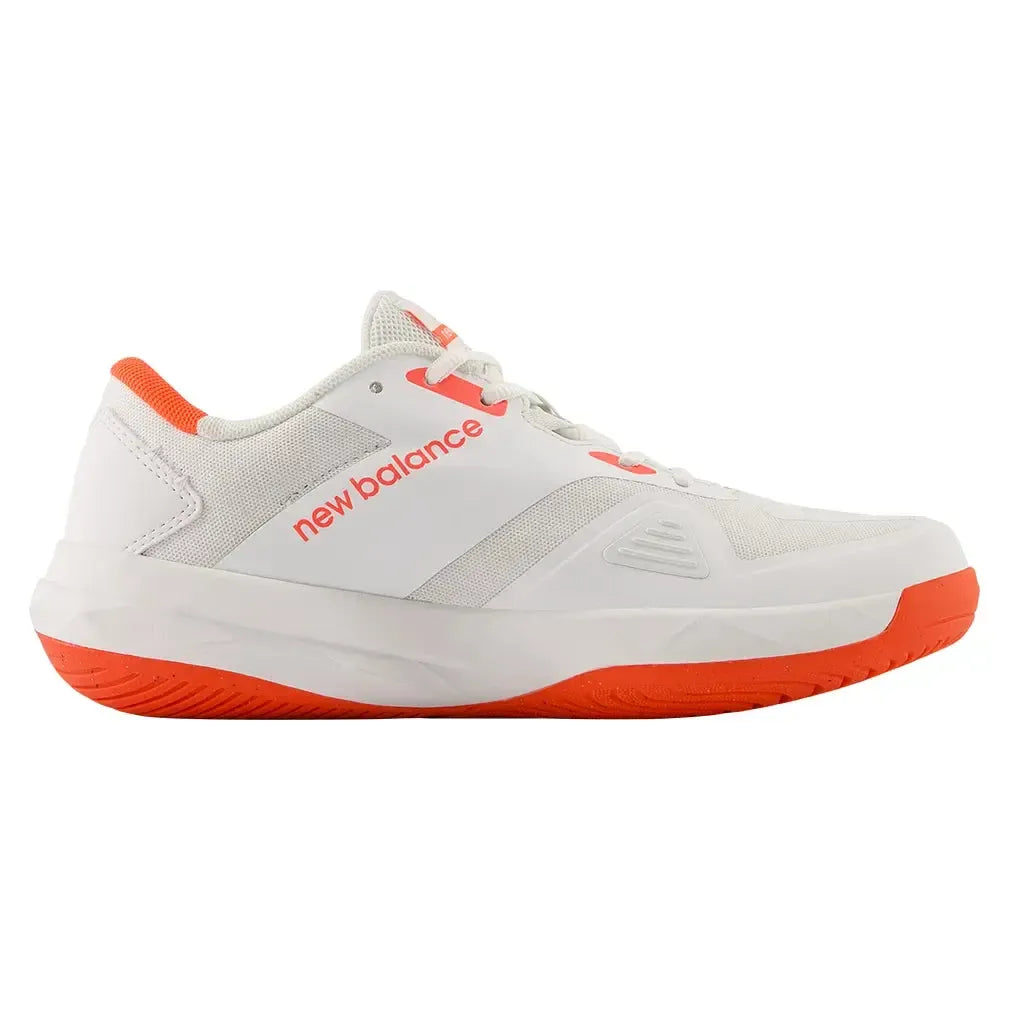 Women's FuelCell 796v4 2E Width Tennis Shoes White and Urgent Red