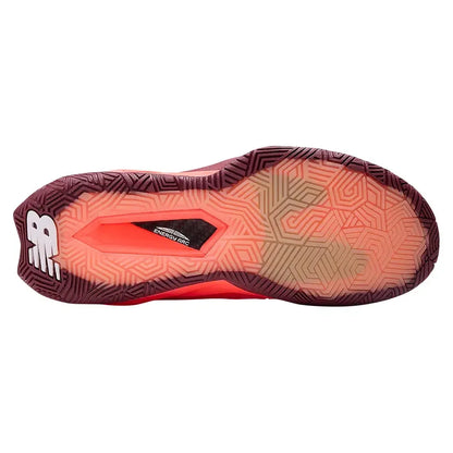 Women's Coco CG2 B Width Tennis Shoes Urgent Red and Monarch Burgundy