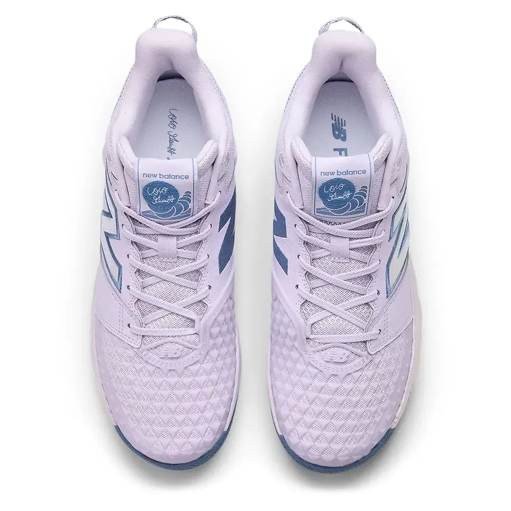 Women's Coco CG2 B Width Tennis Shoes Taro and Blue Gemstone