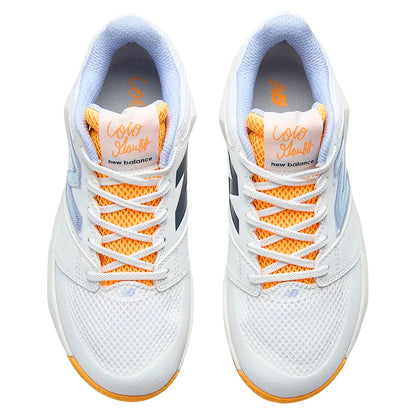 Women's Coco Delray D Width Tennis Shoes Apollo Gold and Boysenberry