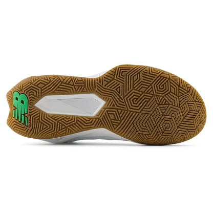 Women's FuelCell Delray B Width Tennis Shoes White and Green Apple