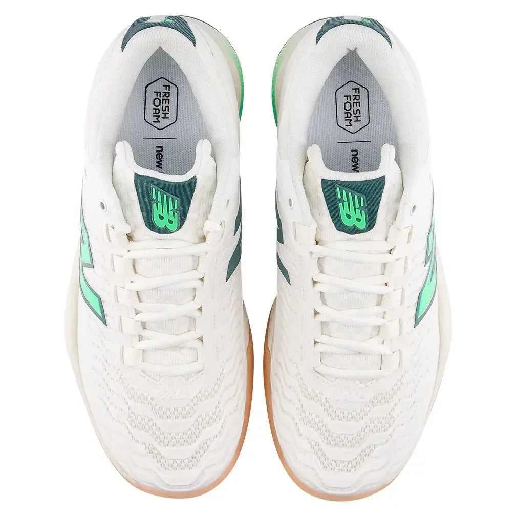 Women's Fresh Foam X CT-Rally v2 B Width Tennis Shoes Sea Salt and Lime Leaf