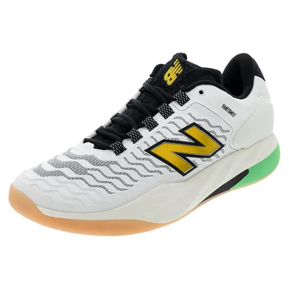Women's Fresh Foam X CT-Rally v2 B Width Tennis Shoes White and Black-Footwear-New Balance-WCHRALL2B-F25-Tennis Express