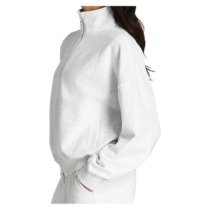 Women's Full Zip Tennis Sweatshirt Cloud Heather