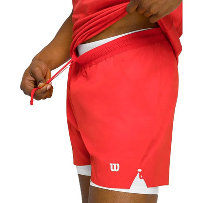 Men's 7 inch Unlined Tournament V2 Tennis Short Infrared