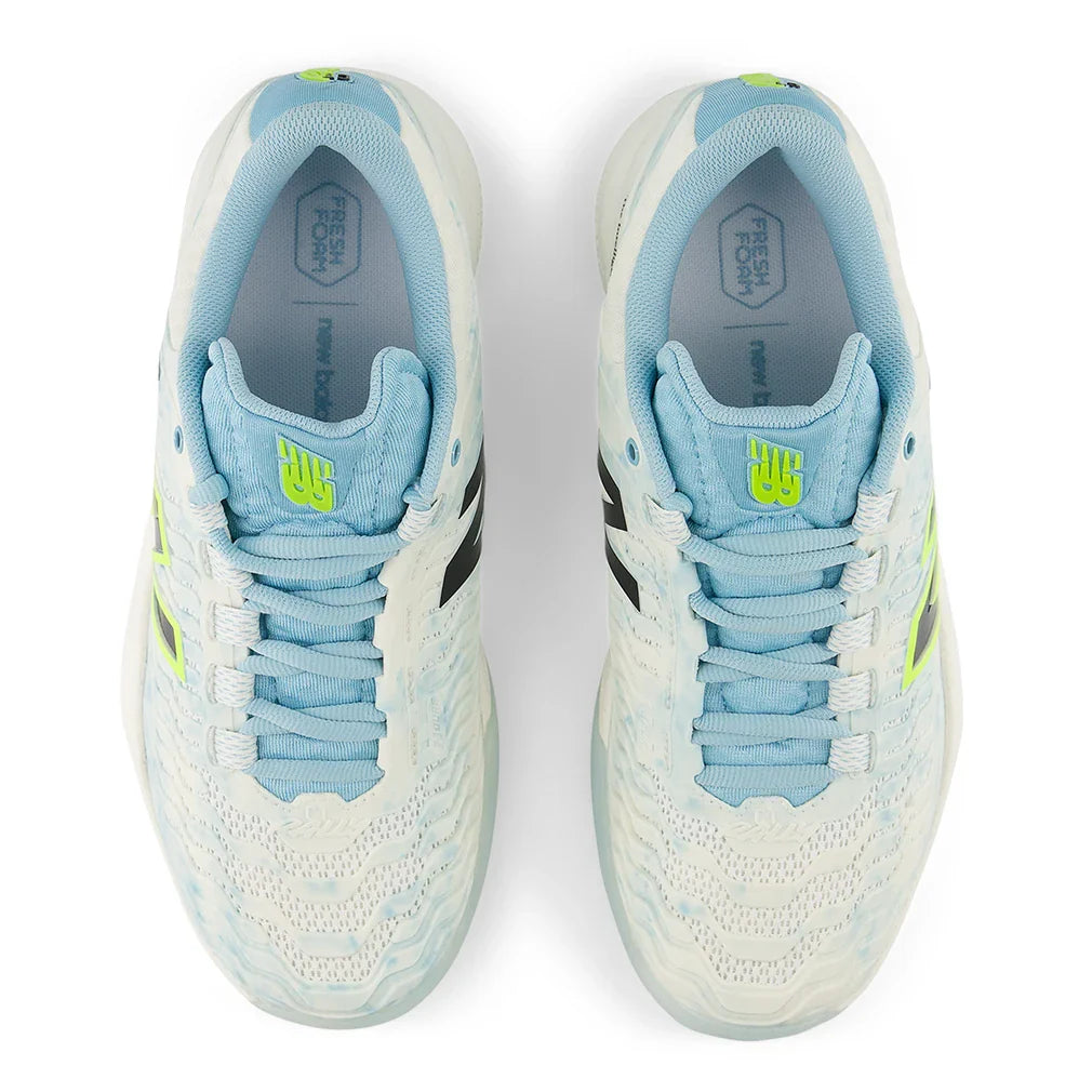 Women's Fresh Foam X CT-Rally v2 B Width Tennis Shoes Sea Salt and Glint Blue