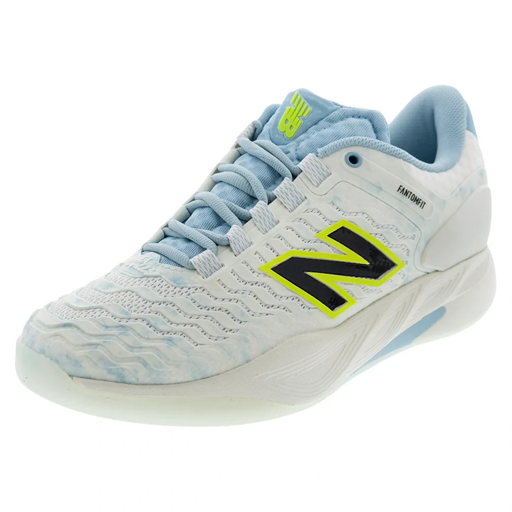 Women's Fresh Foam X CT-Rally v2 D Width Tennis Shoes Sea Salt and Glint Blue