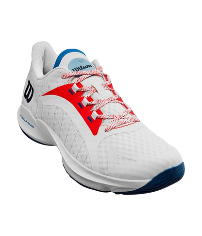 Padel Shoes Wilson Hurakn Pro White/Wilson Red/D V Blue