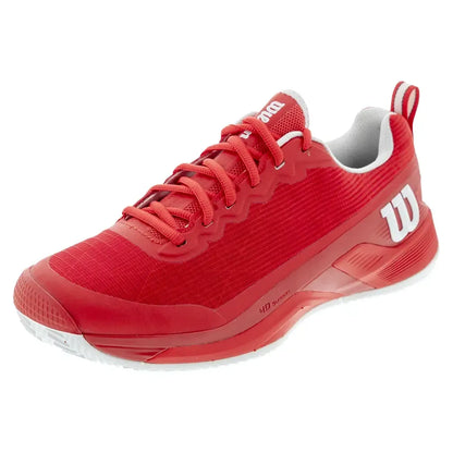 Men's Rush Pro 4.5 Clay Tennis Shoes Infrared and White-Footwear-Wilson-WRS333670-F25-2copy-Tennis Express