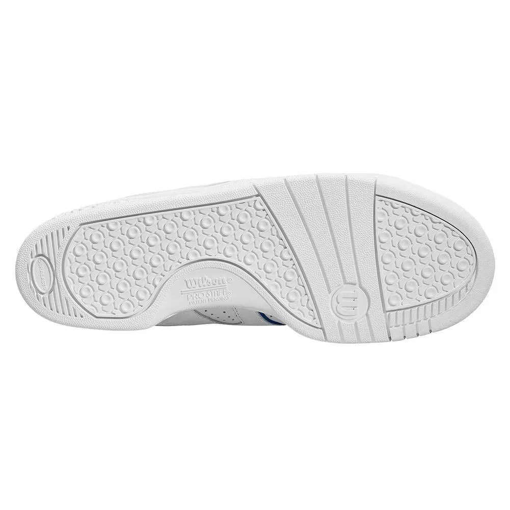 Unisex Pro Staff 87 Tennis Shoes White and Deja Vu Blue