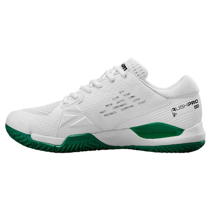 Juniors' Rush Pro Ace Tennis Shoes White and Bosphorus