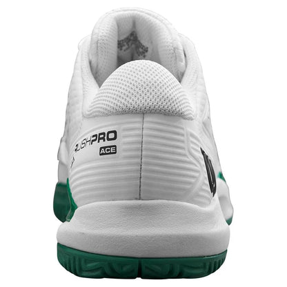 Juniors' Rush Pro Ace Tennis Shoes White and Bosphorus
