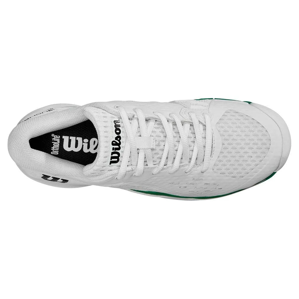 Juniors' Rush Pro Ace Tennis Shoes White and Bosphorus