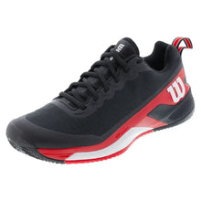 Men's Rush Pro 4.5 Clay Tennis Shoes Black and Infrared-Footwear-Wilson-WRS335340-F25copy-Tennis Express