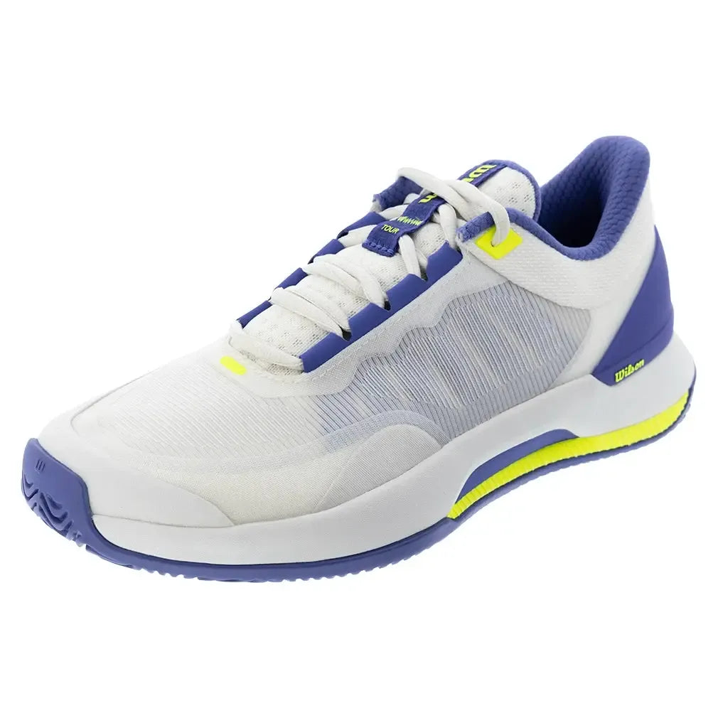 Women's Intrigue Tour Tennis Shoes White and Amparo Blue-Footwear-Wilson-WRS336740-F25copy_afa6a2e3-3c9a-4006-ac34-78c67d3727cf-Tennis Express