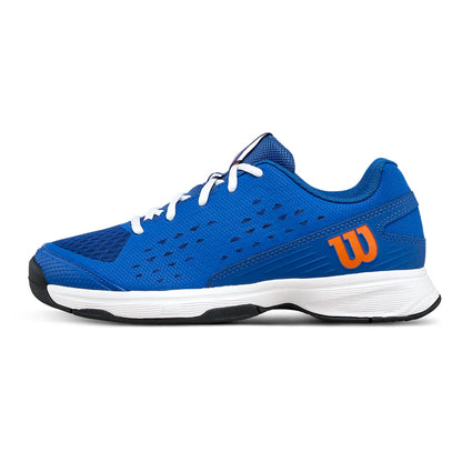 Juniors' Rush Pro L Tennis Shoes Deja Vu Blue and Orange Tiger