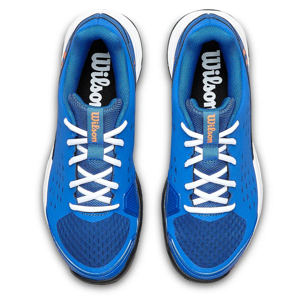 Juniors' Rush Pro L Tennis Shoes Deja Vu Blue and Orange Tiger